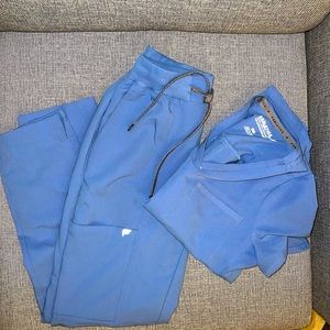 Fabletics Scrub Set XXS petite pant + XXS top NWOT